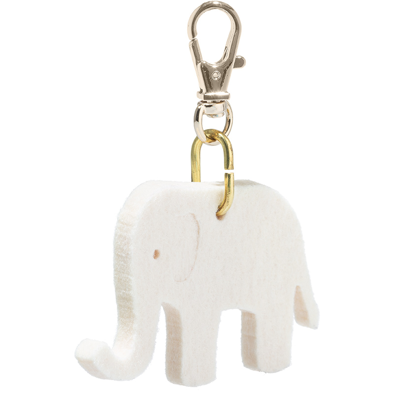 Steiff Felt Elephant Keyring