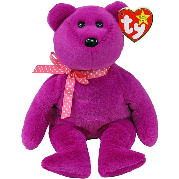 Beanie Babies Magenta Bear