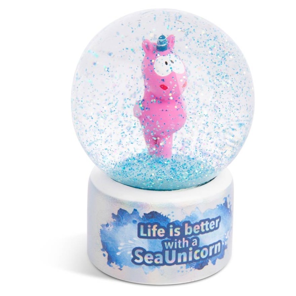 Theodor & Friends Laguna Rainbow Seahorse Snow Globe