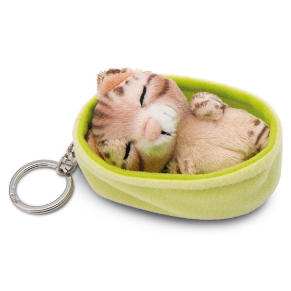 Sleeping Pets Bengal Cat Keyring