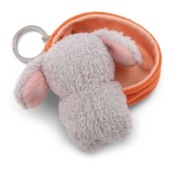 Sleeping Pets Grey Poodle Dog Keyring