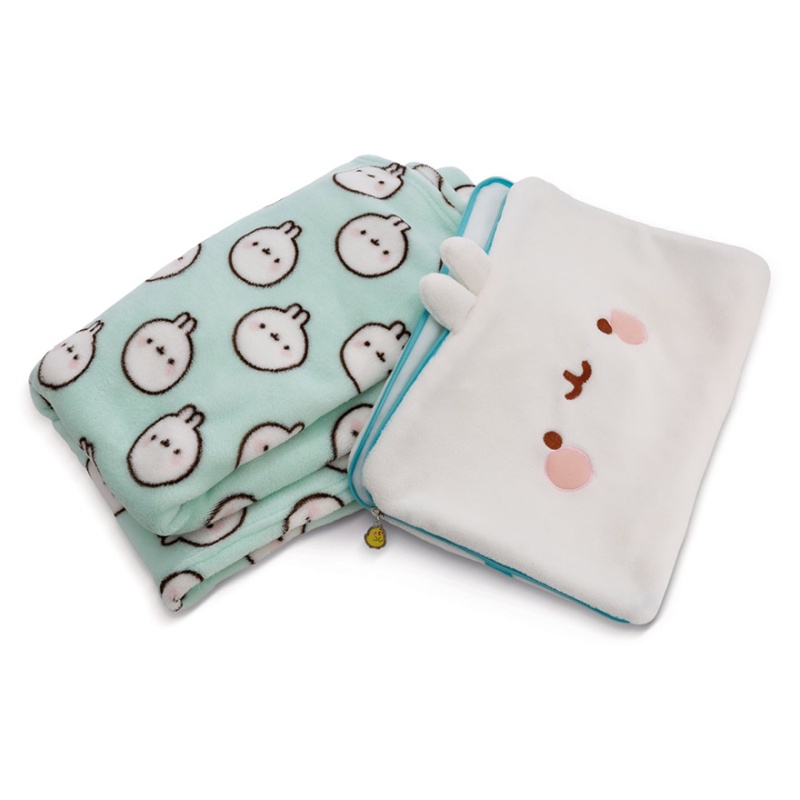 MOLANG Fleece Blanket & Pillow