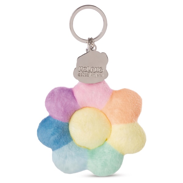 MOLANG Rainbow Flower Keyring