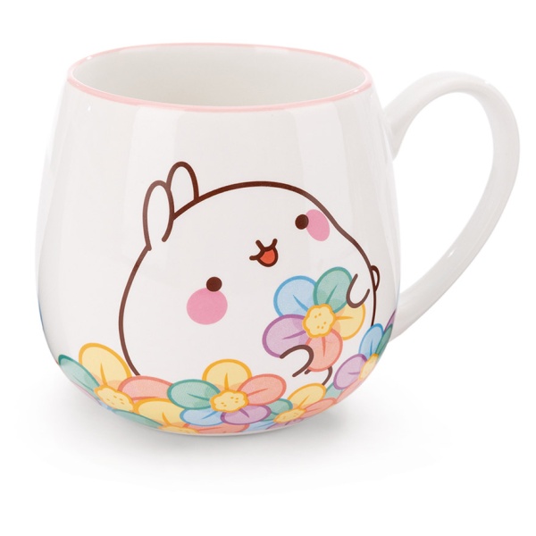 MOLANG Mug with Rainbow Flowers