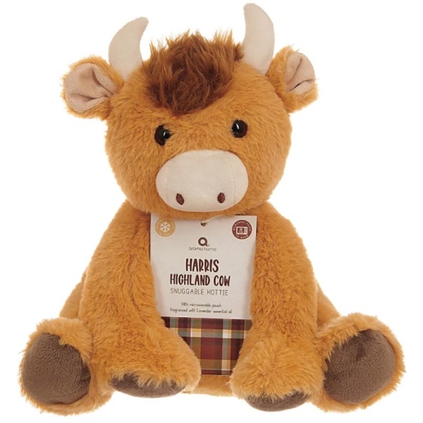 Snuggable Harris Highland Cow Hottie