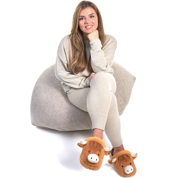 Harris Highland Cow Slippers