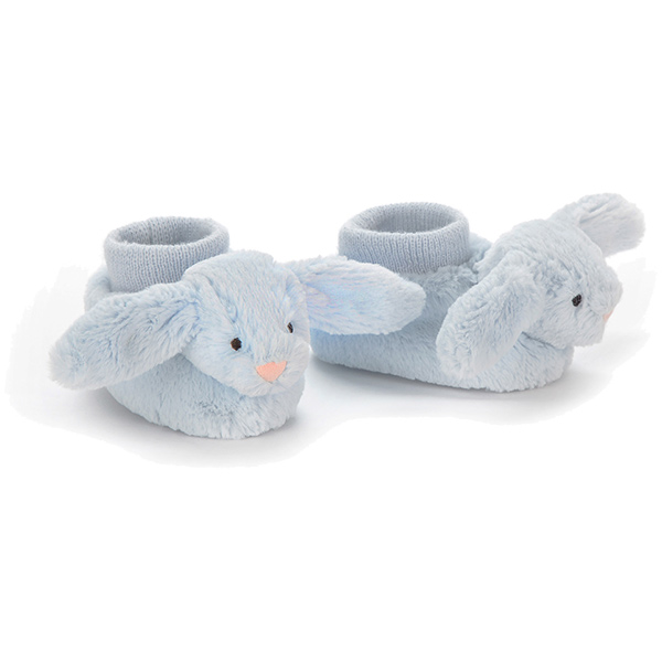 Bashful Blue Bunny Booties