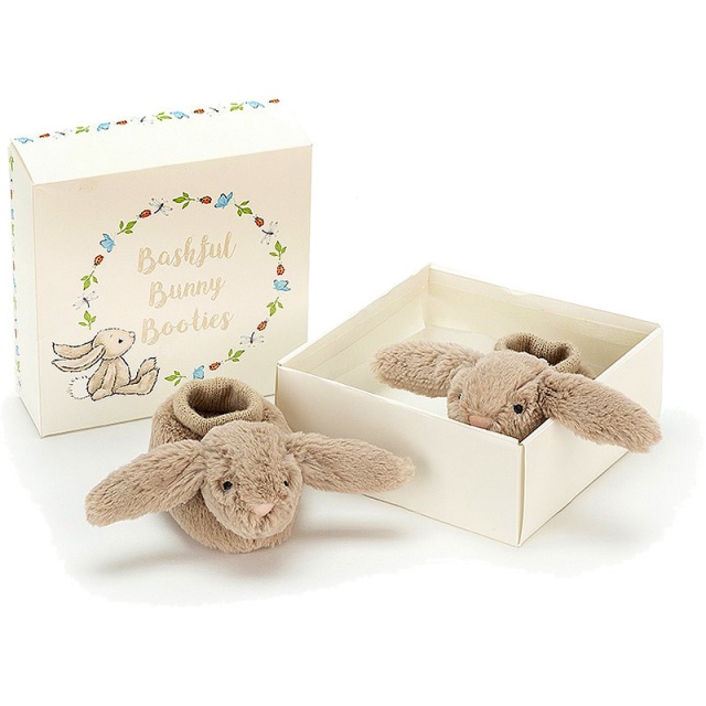 Bashful Beige Bunny Booties