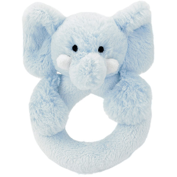 Bashful Blue Elly Ring Rattle