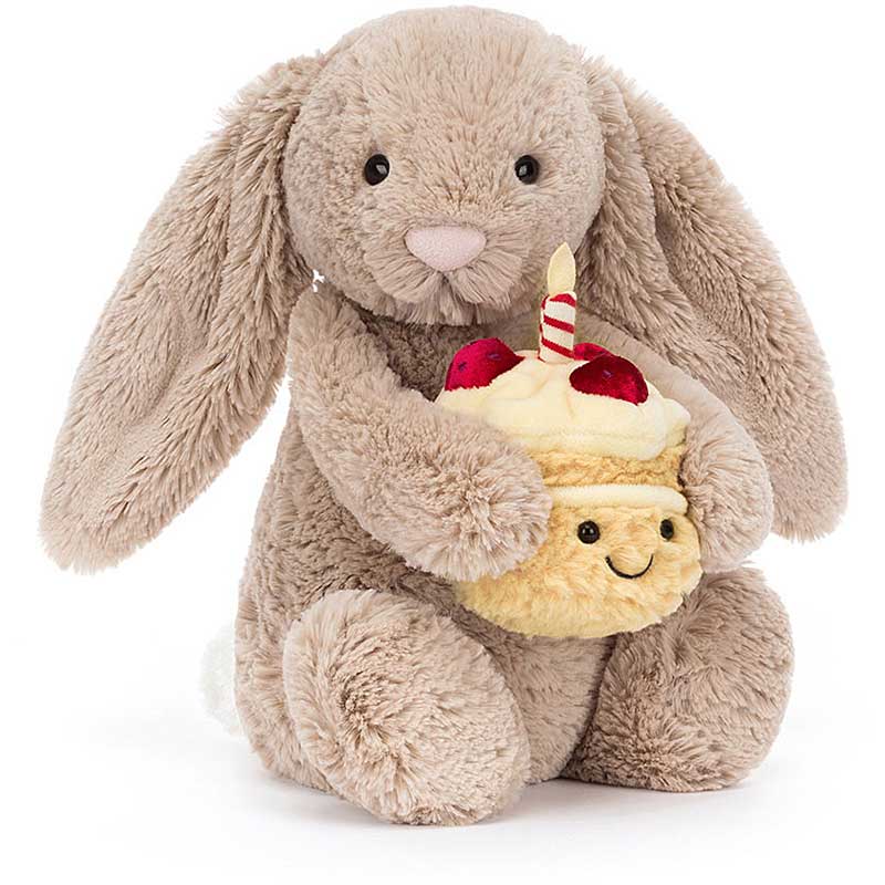 Bashful Beige Birthday Bunny