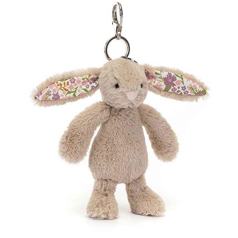 Blossom Beige Petal Bunny Bag Charm