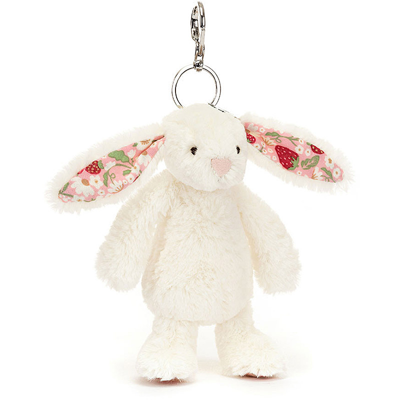 Blossom Cream Berry Bunny Bag Charm