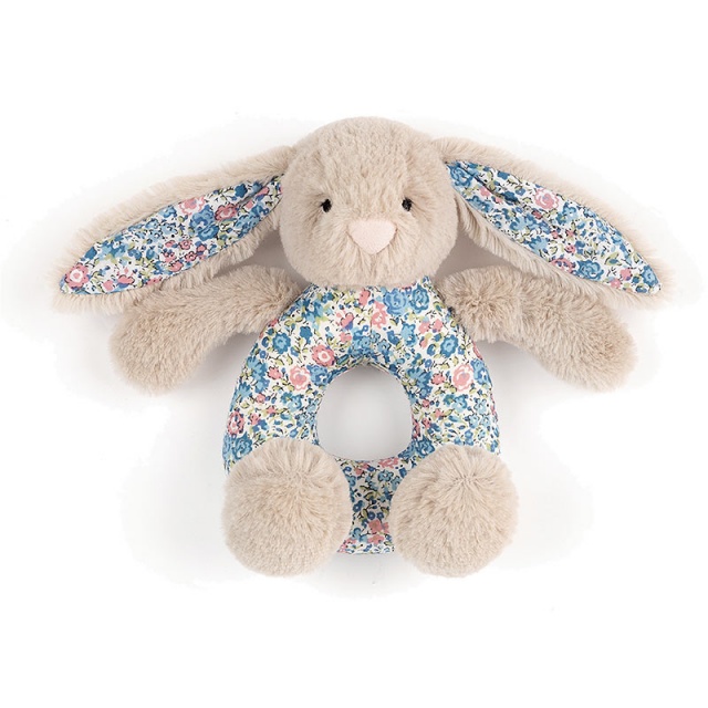 Blossom Beige Bunny Grabber Rattle