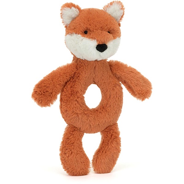 Bashful Fox Cub Ring Rattle