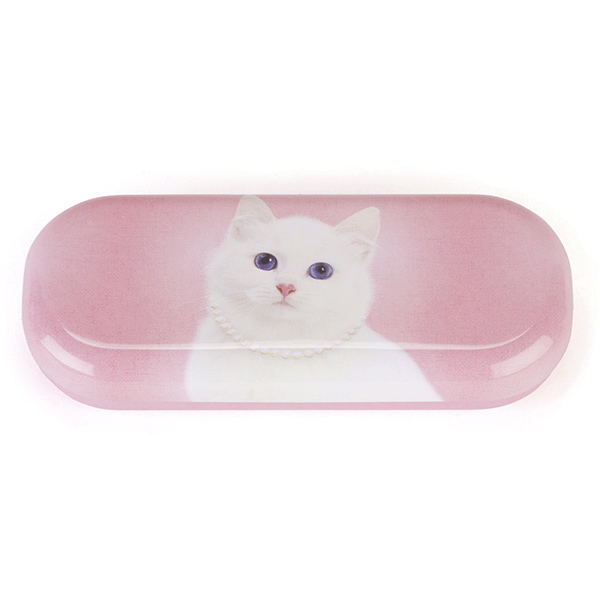 Cat with Pearl Necklace Glasses Case