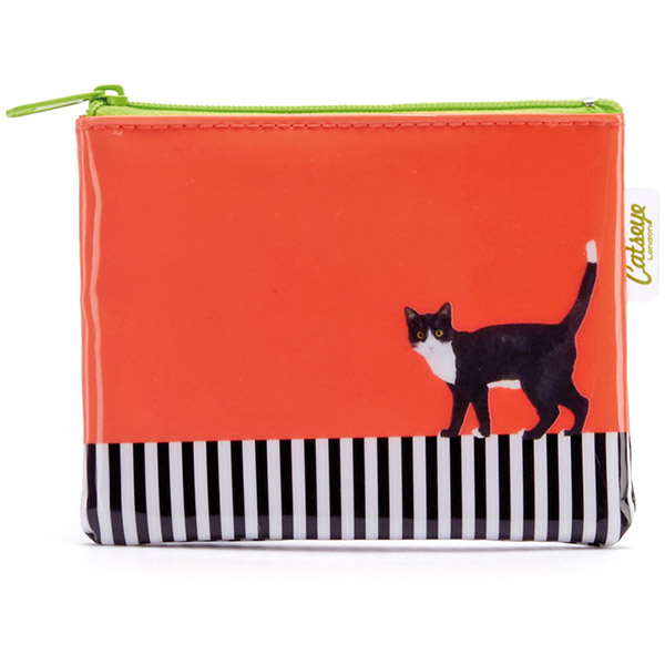 Cat on Stripe Coin Purse