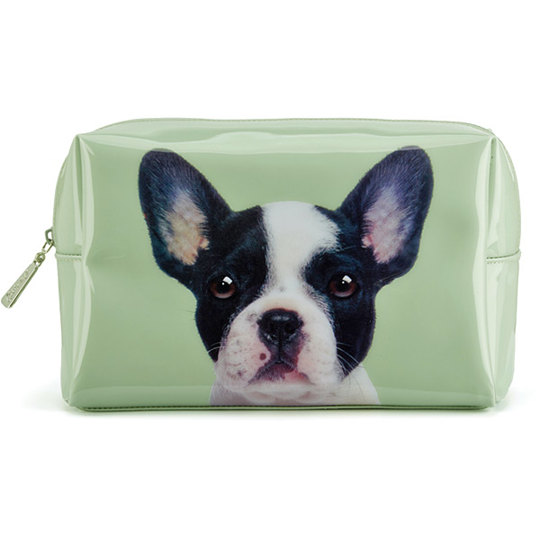 Dog on Stone Large Beauty Bag