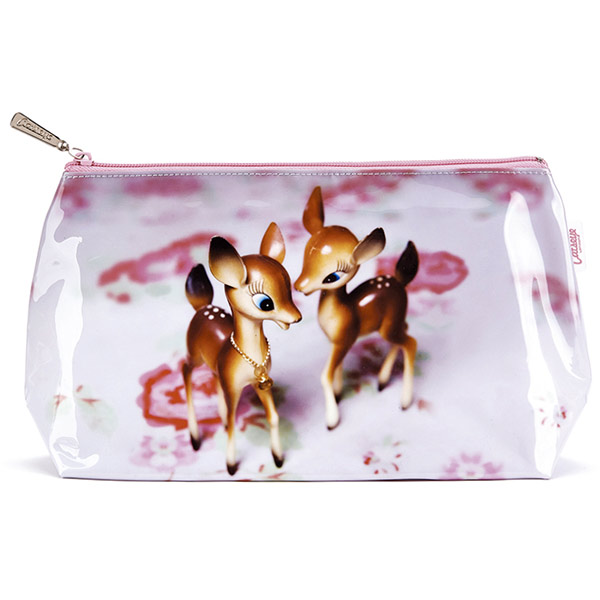 Deer on Rose Wash Bag