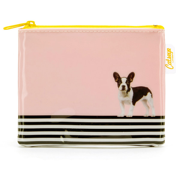 Dog on Stripe Coin Purse