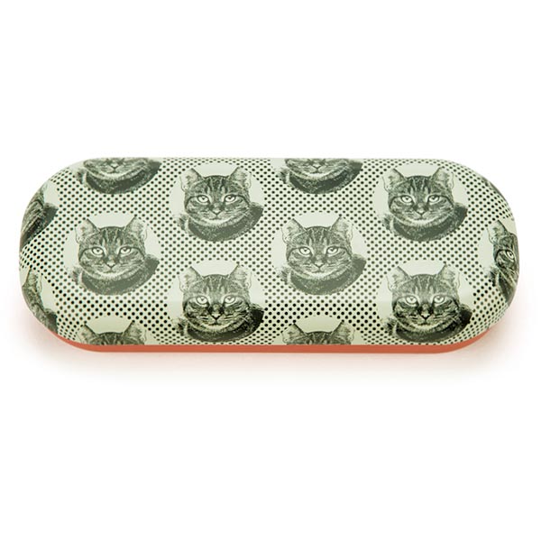 Etching Cat Glasses Case