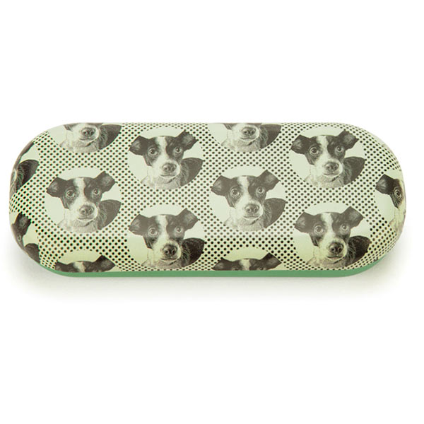 Etching Dog Glasses Case