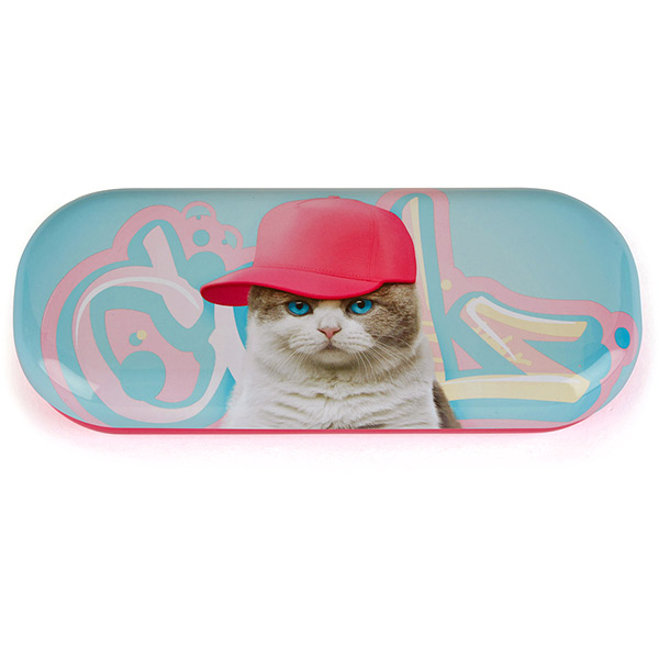 Graffiti Cat Glasses Case