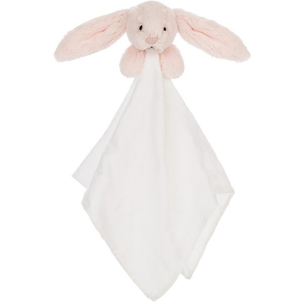 Bashful Pink Bunny Muslin Soother