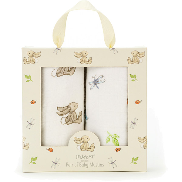 Bashful Bunny Muslin Cloths