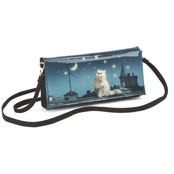 Rooftop Cat Clutch Bag