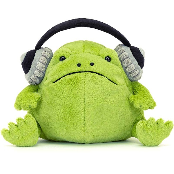 Ricky Rain Frog with Headphones