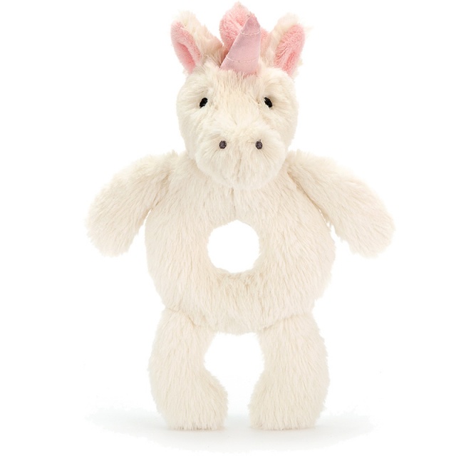 Bashful Unicorn Grabber Rattle