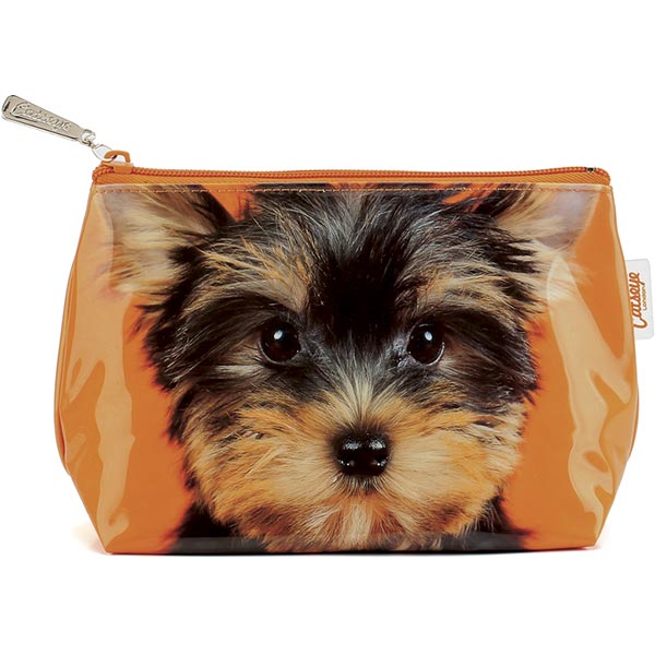 Yorkie on Orange Small Bag