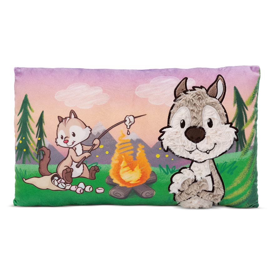 Forest Friends Winny Wolf & Jojo Chipmunk Cushion