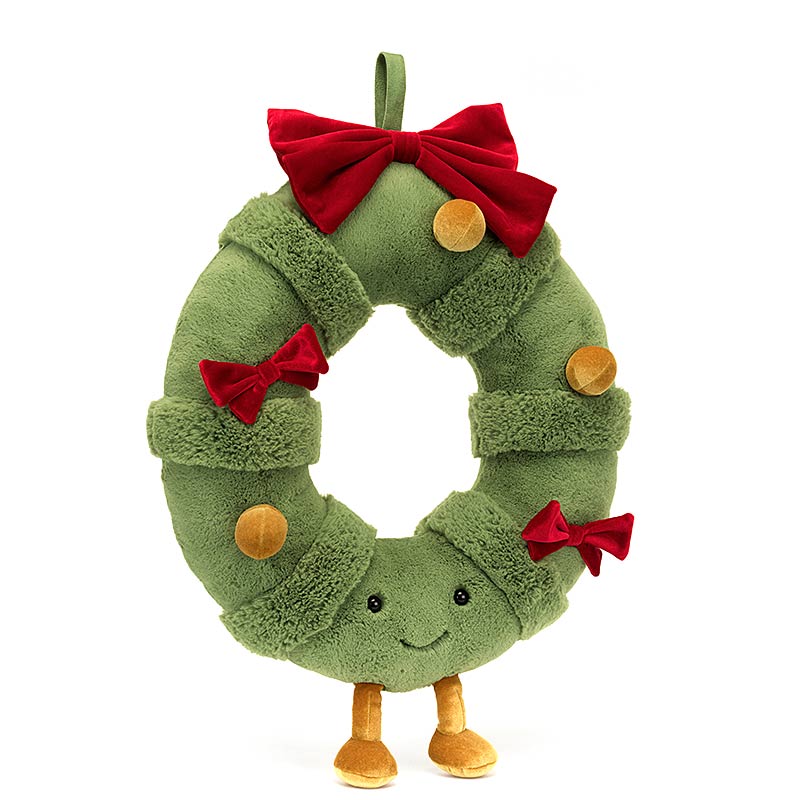 Jellycat Amuseables Decorated Christmas Wreath | Plushpaws.co.uk