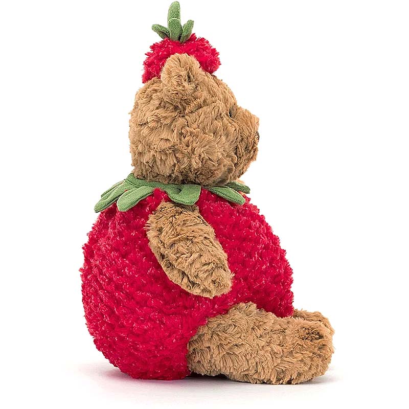 Jellycat Bartholomew Strawberry Bear | plushpaws.co.uk