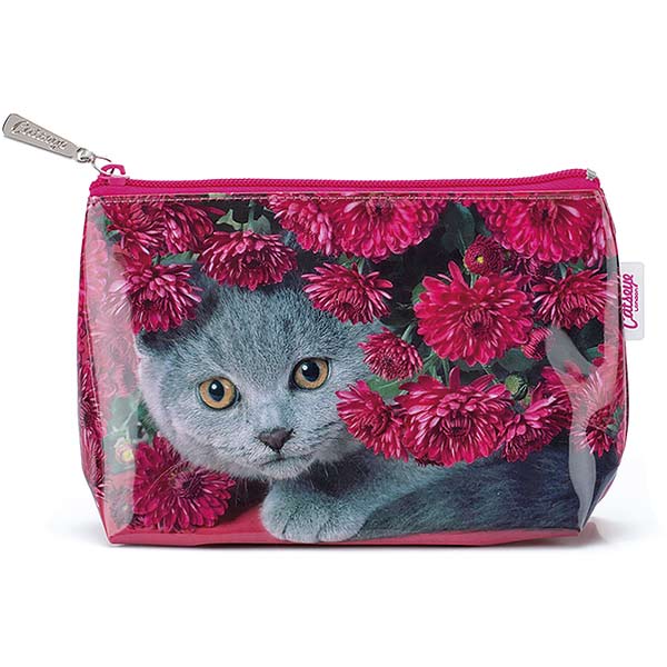 Cat with Flowers Small Bag