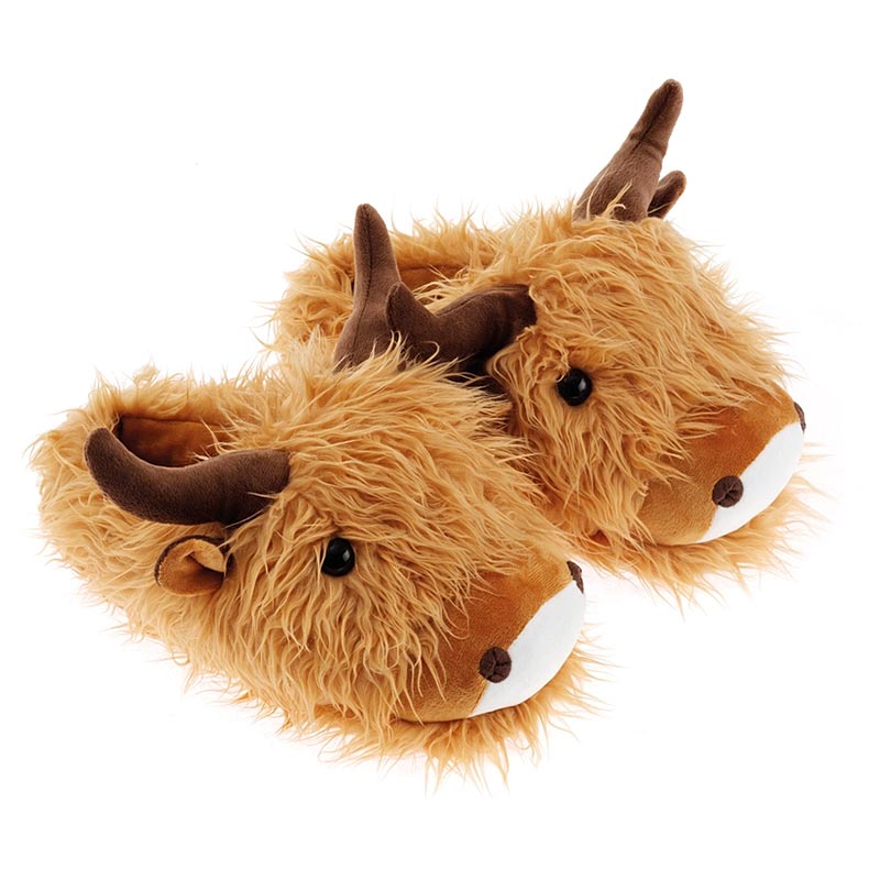 Harris Highland Cow Slippers