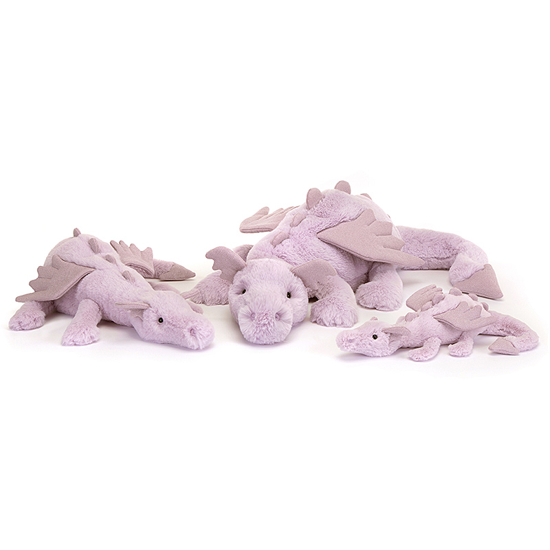 Jellycat Lavender Dragon | plushpaws.co.uk