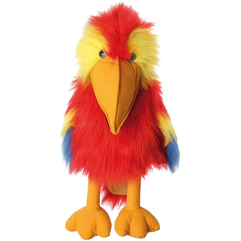 The Puppet Company Scarlet Macaw Hand Puppet | plushpaws.co.uk