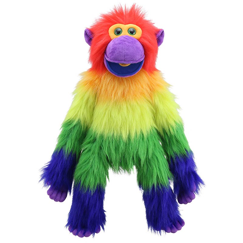 Rainbow Monkey Puppet