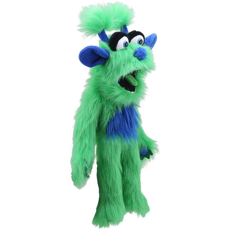 The Puppet Company Green Monster Hand Puppet | Plushpaws.co.uk