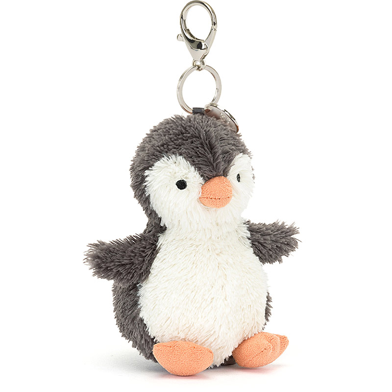 Jellycat Peanut Penguin Bag Charm Keyring plushpaws