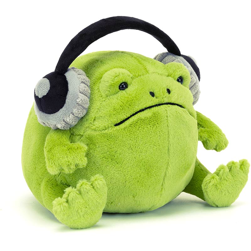 Ricky Rain Frog with Headphones