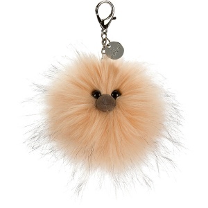 Just Peachy Pompom Bag Charm