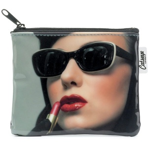 Lipstick Woman Zip Purse