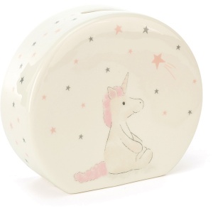 Bashful Unicorn Ceramic Money Box