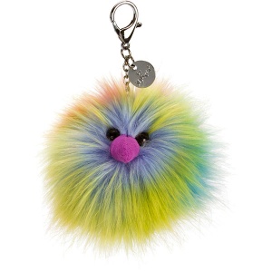 Rainbow Pompom Bag Charm