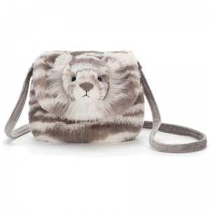 Sacha Snow Tiger Shoulder Bag