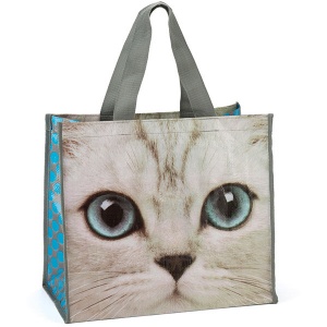 Silver Kitty Shopper